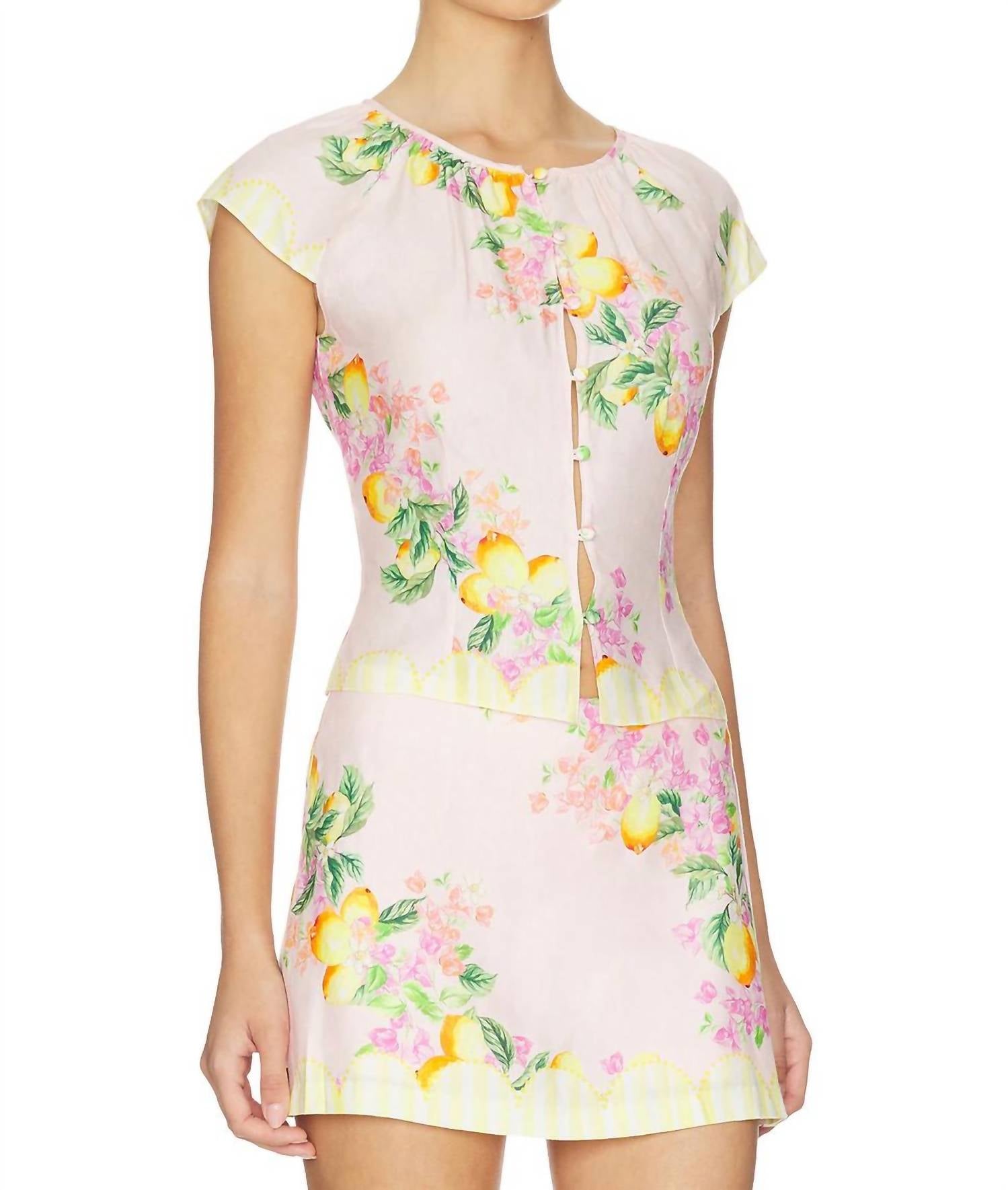 Amanda Uprichard - Pinto Cap Sleeve Top