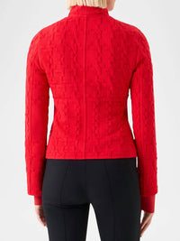 Akris Punto - Women's Glen Check Asymmetrical Zip Biker Jacket