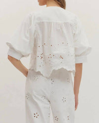 Entro - Starr Eyelet Top