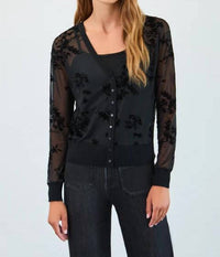 Fdj - 2 Piece Mesh Cardigan Set