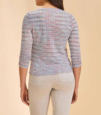 Fdj - 3/4 Sleeve V-neck Top