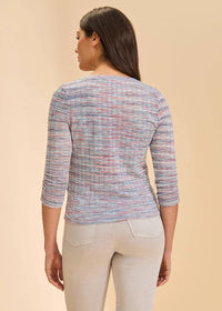 Fdj - 3/4 Sleeve V-neck Top