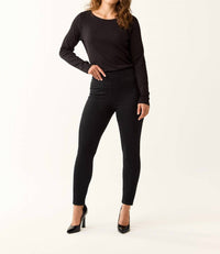 Fdj - Beyond Denim Pull-on Black Jean