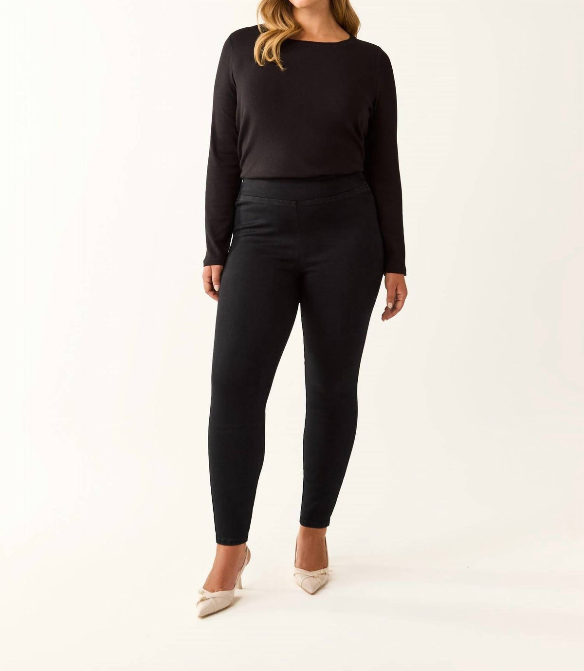 Fdj - Beyond Denim Pull-on Black Jean