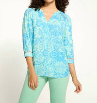 Fdj - Bicolor Floral Top