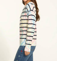 Fdj - Boatneck Printed Sweater