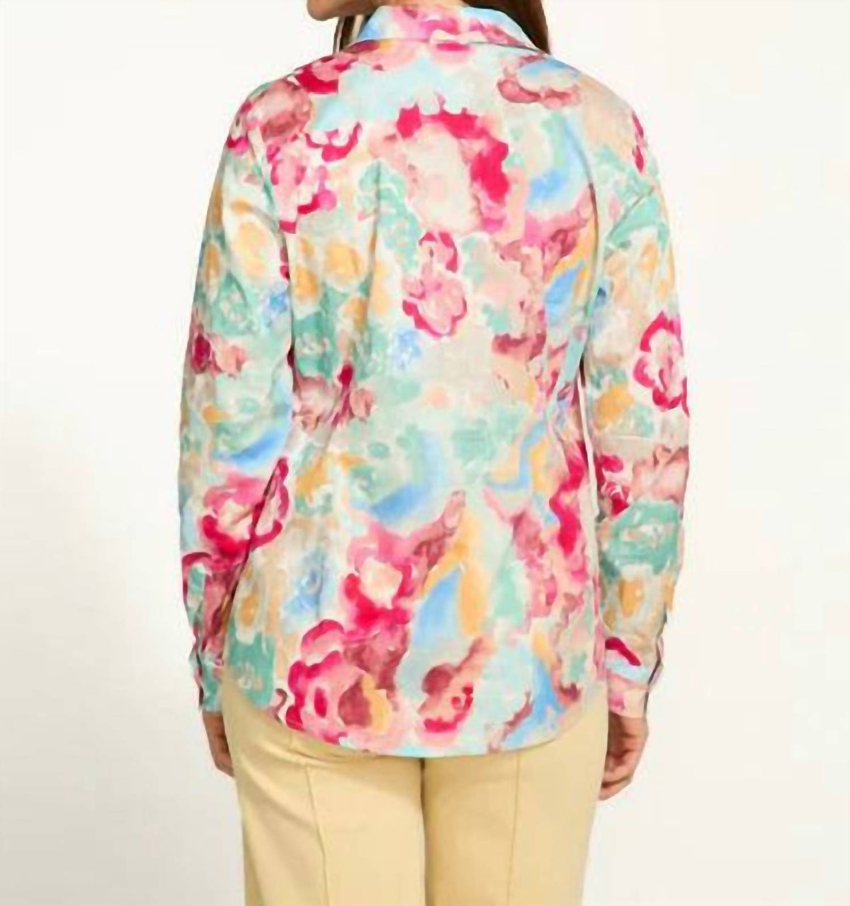 Fdj - Classic 1/5 Floral Top