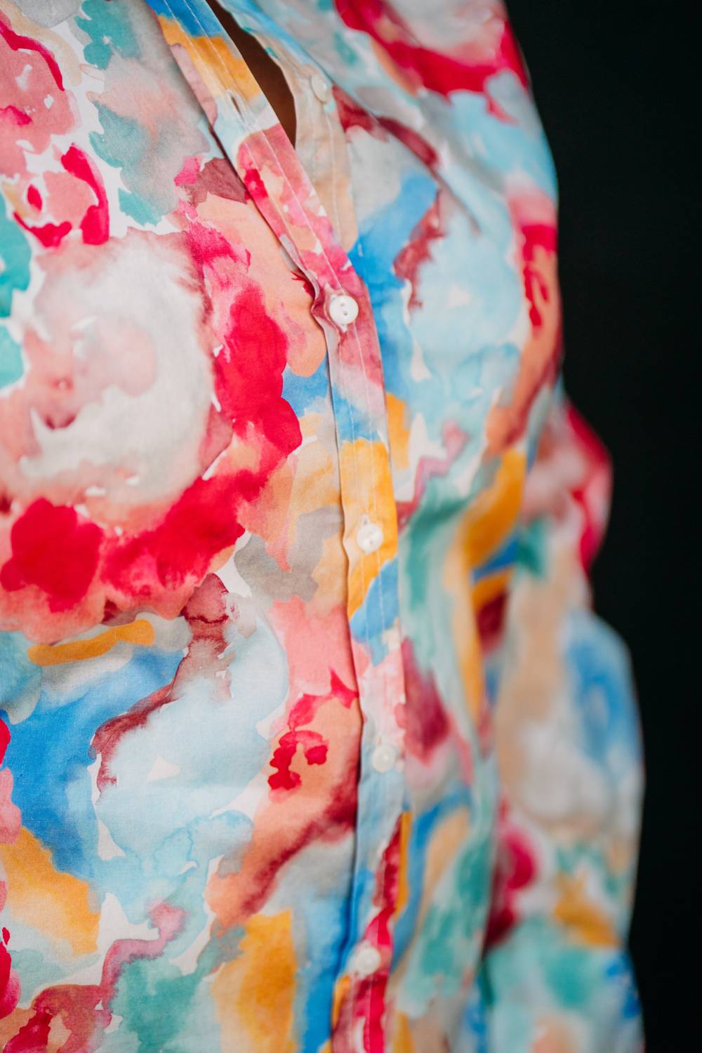 Fdj - Classic 1/5 Floral Top