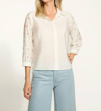 Fdj - Embellished Sleeve Blouse
