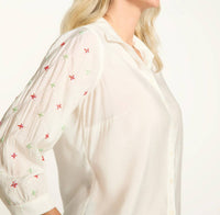 Fdj - Embellished Sleeve Blouse