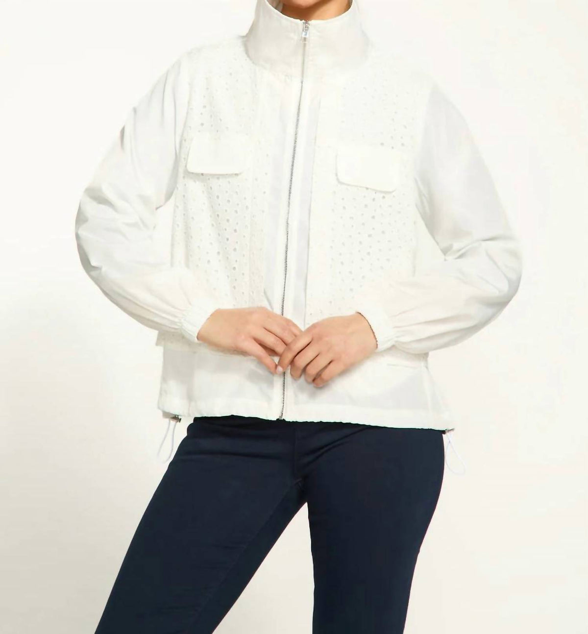 Fdj - Eyelet Lace Jacket