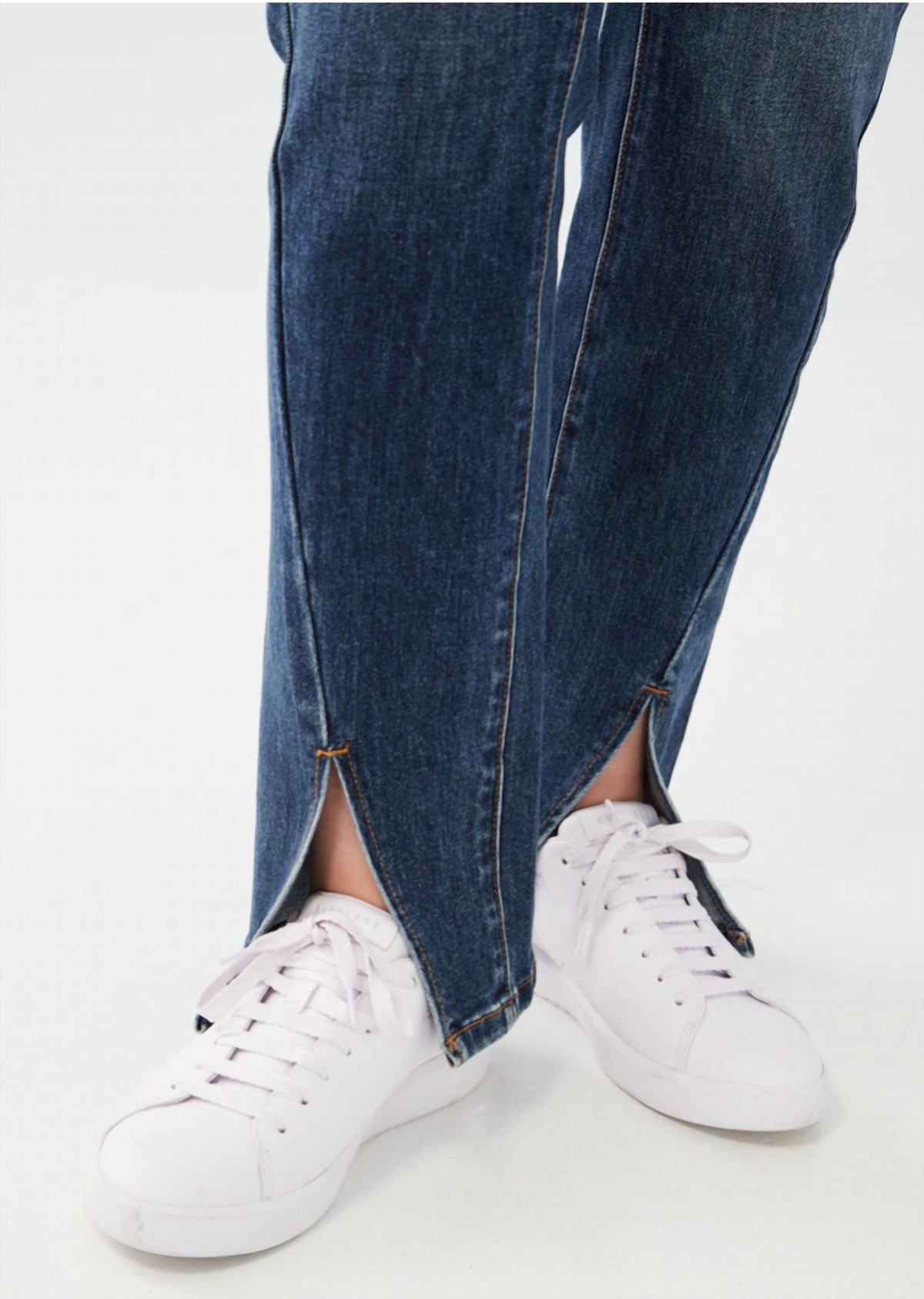 Fdj - Front Slit Straight Leg Jeans