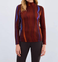 Fdj - Long Sleeve Mock Neck Top
