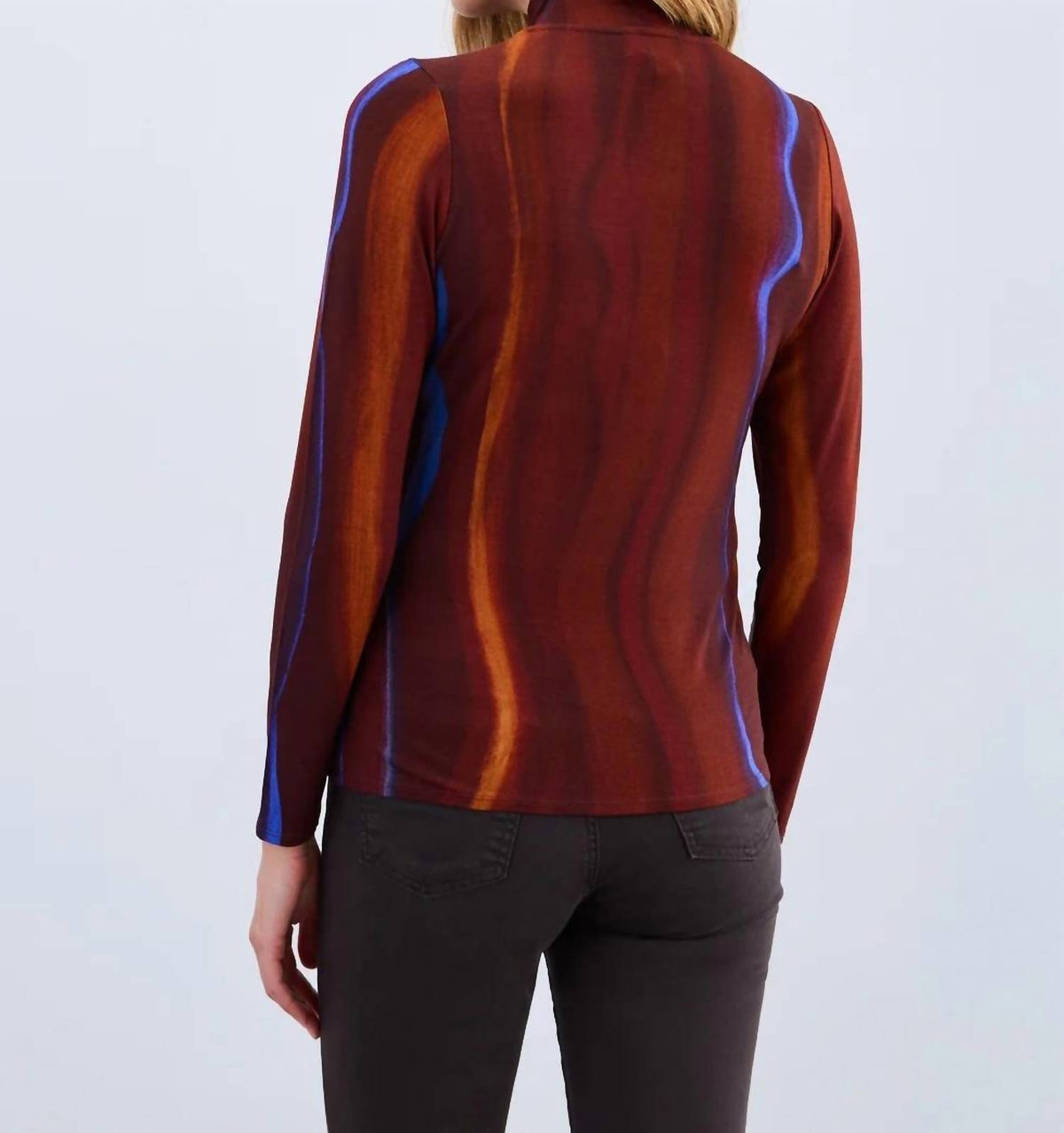 Fdj - Long Sleeve Mock Neck Top