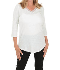 Fdj - Mesh V-neck Top