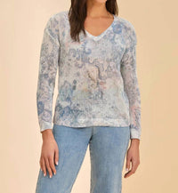 Fdj - Mesh Vneck Top