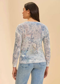 Fdj - Mesh Vneck Top