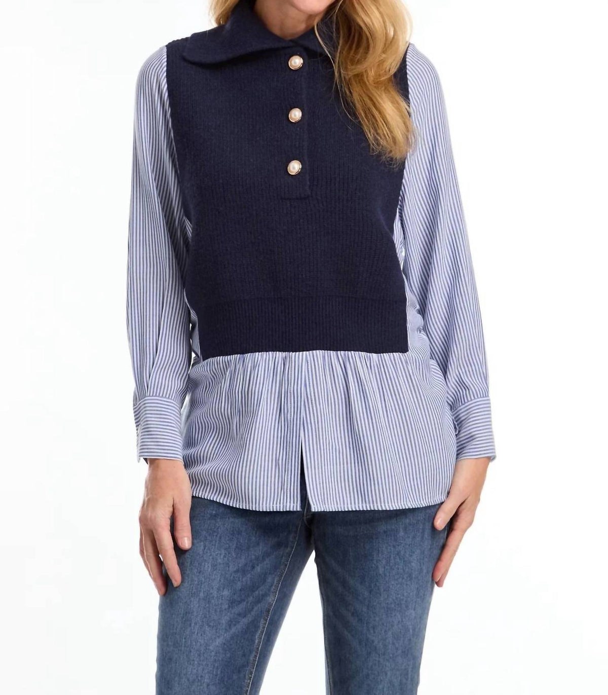 Fdj - Mixed-media Sweater