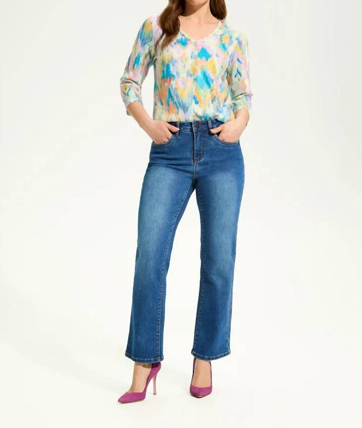 Fdj - Olivia Denim Boot Ankle Pant