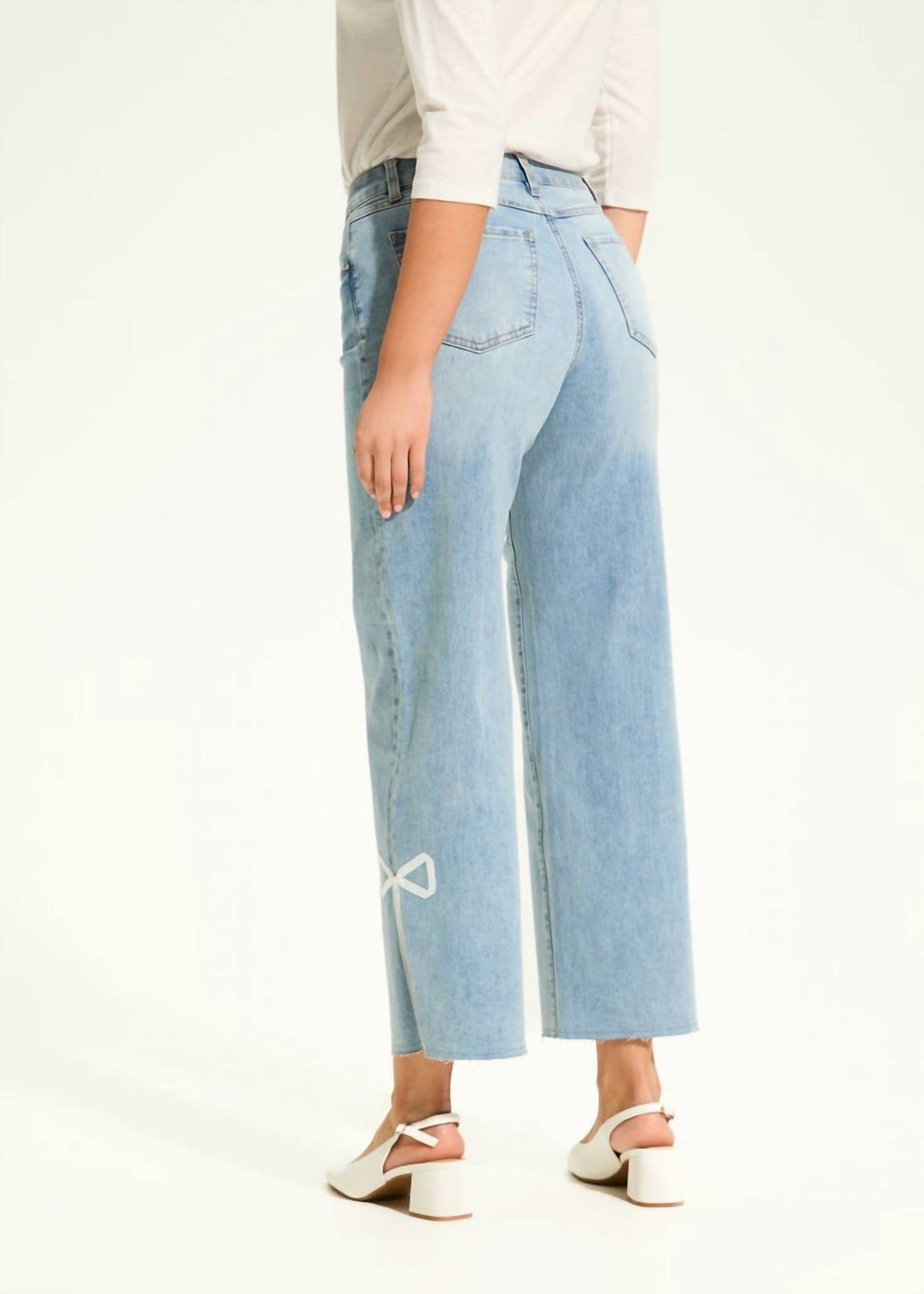 Fdj - Olivia Wide Ankle Denim Pants