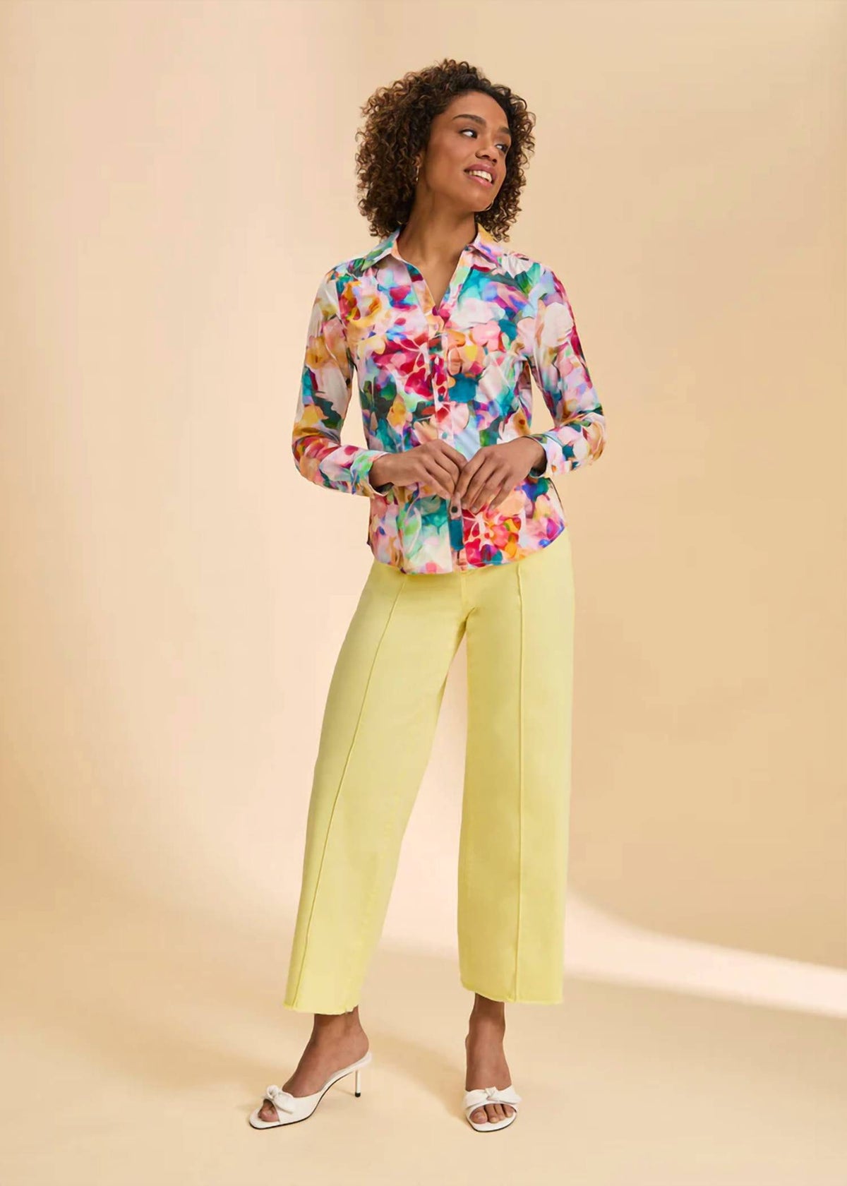 Fdj - Olivia Wide Ankle Denim Pants