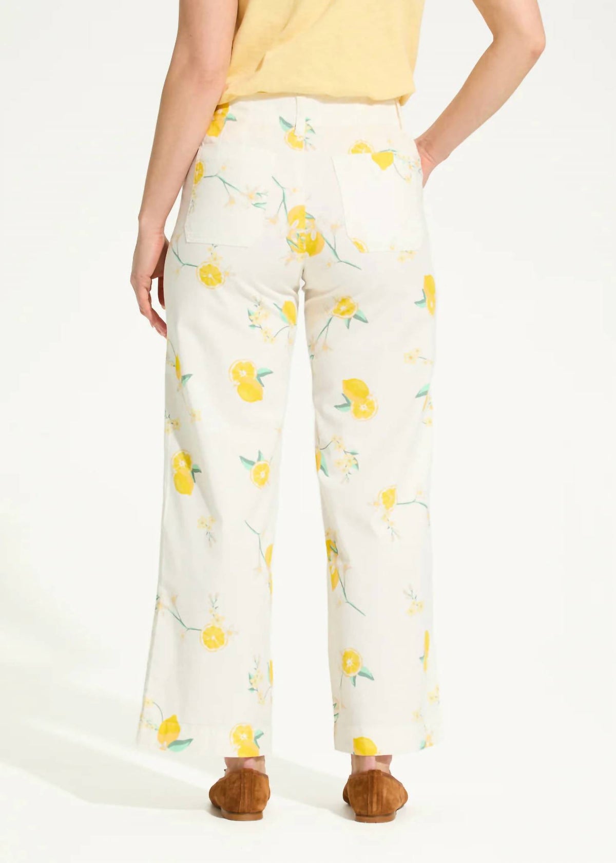 Fdj - Women's Olivia Wide Ankle Lemons Pants