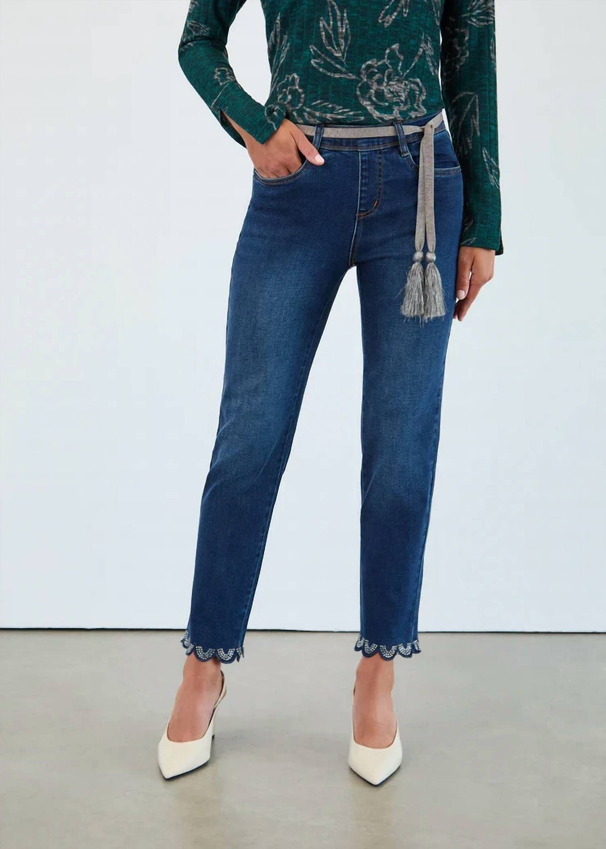 Fdj - Piera Pull-on Straight Leg Denim Jeans