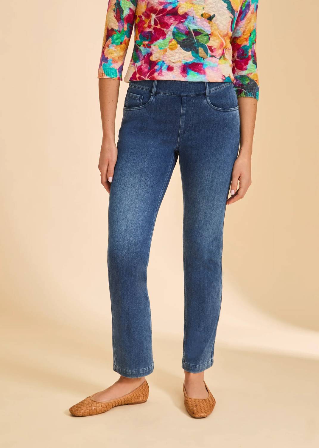 Fdj - Pull-on Straight Leg Jeans