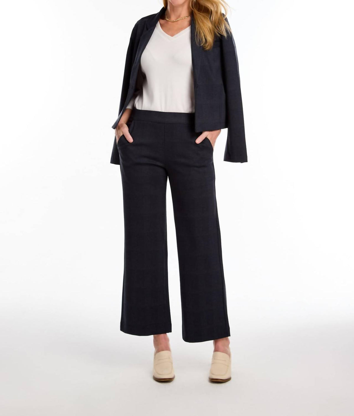 Fdj - Pull On Wide Ankle Pants