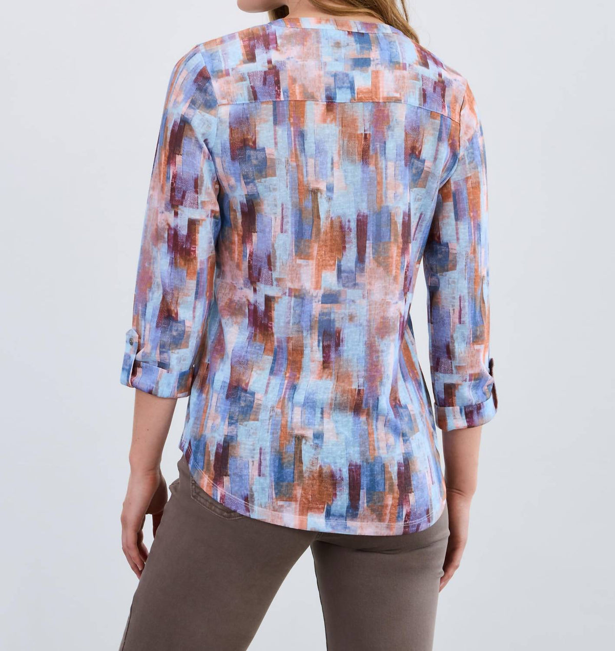 Fdj - Quarter Sleeve Henley Top