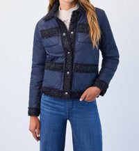 Fdj - Quilted Sparkle Tweed Jacket