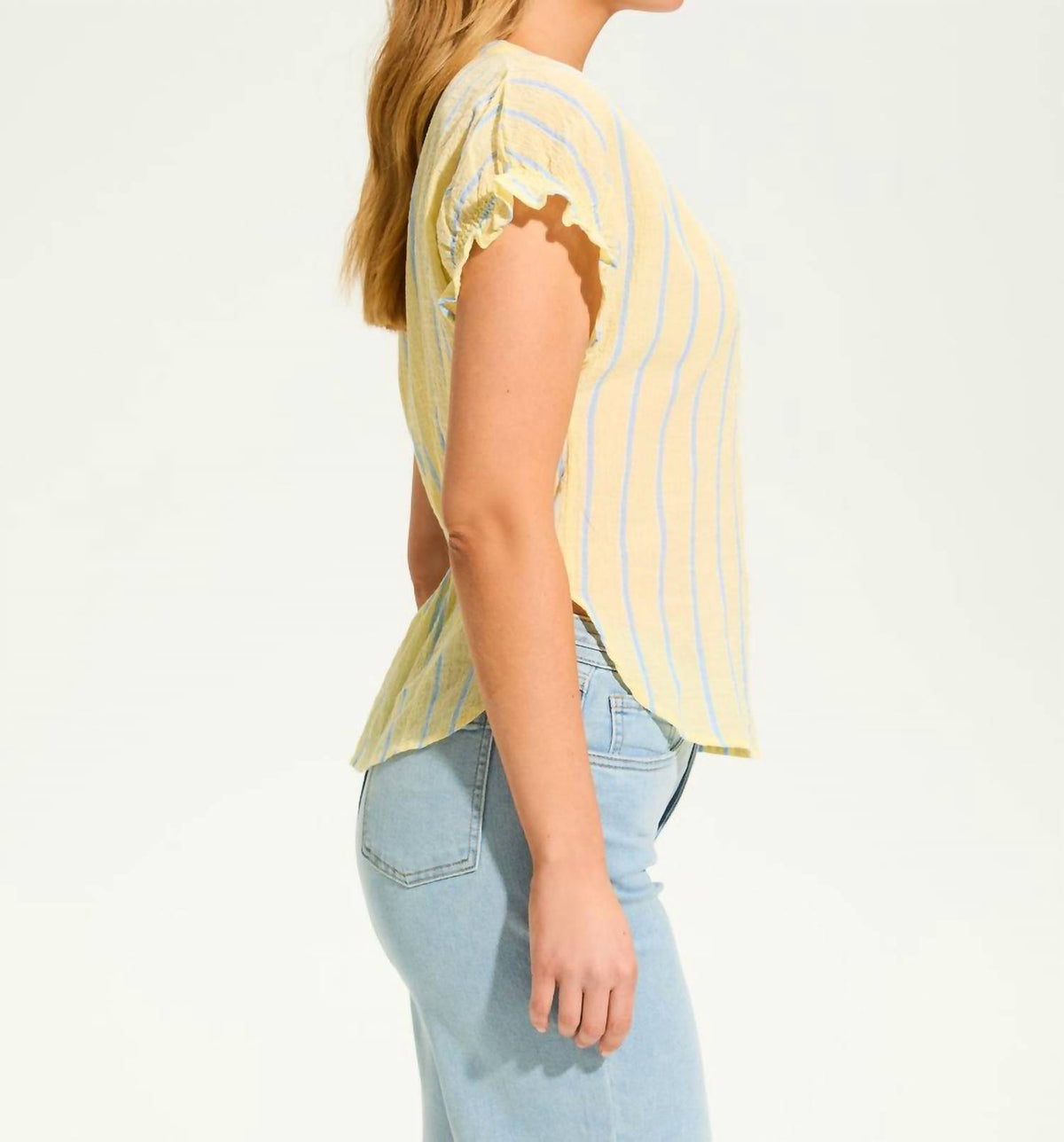 Fdj - Short Sleeve Stripe Top