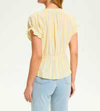 Fdj - Short Sleeve Stripe Top