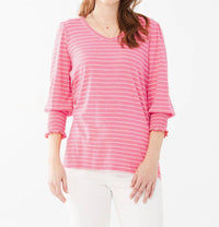Fdj - Smocked Cuffs Top