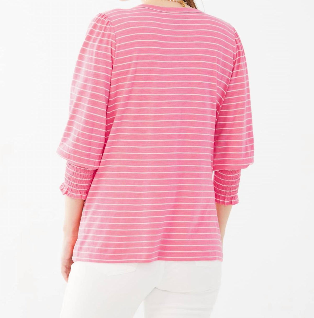 Fdj - Smocked Cuffs Top