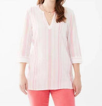 Fdj - Striped V-neck Tunic
