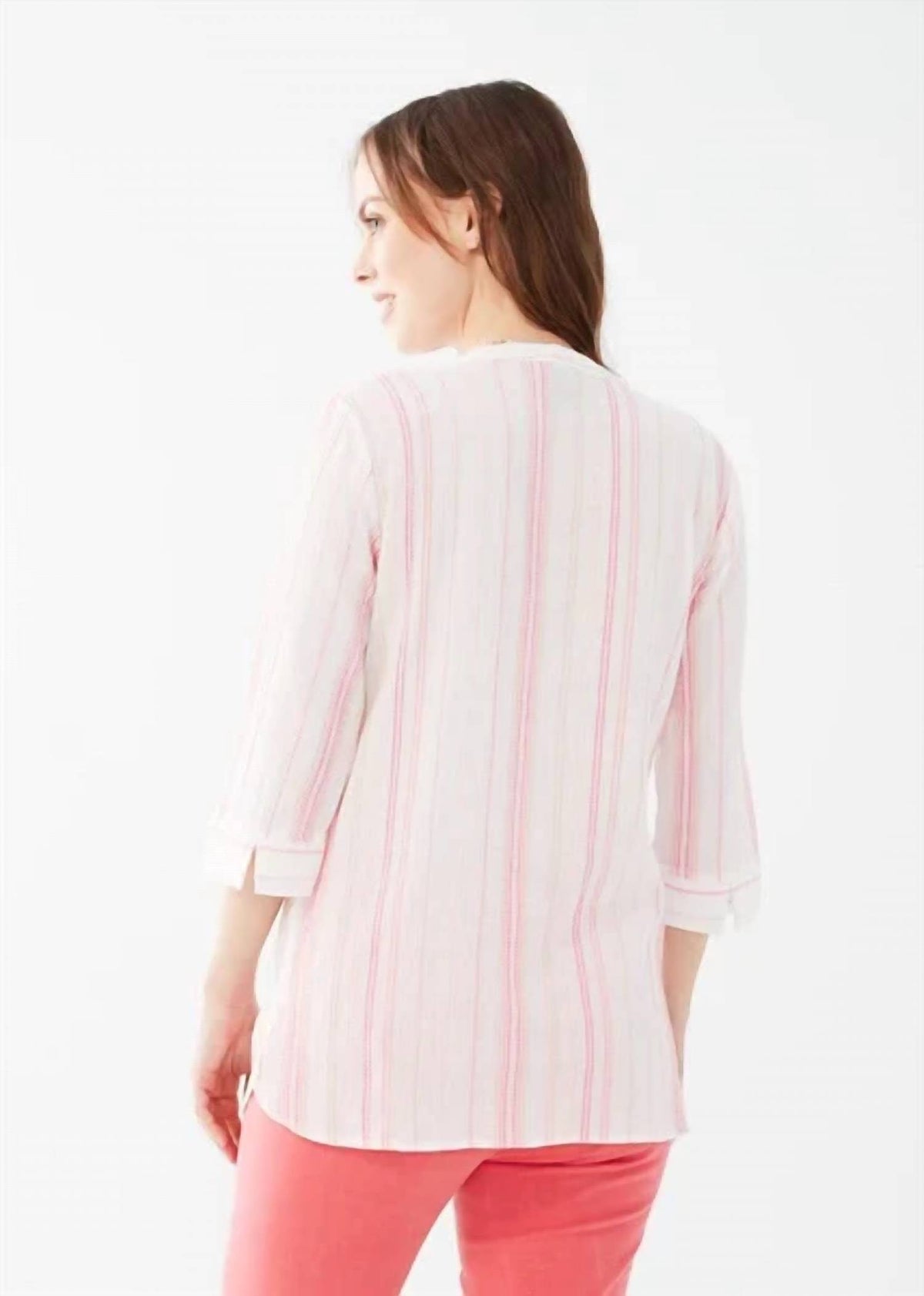 Fdj - Striped V-neck Tunic