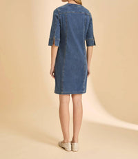 Fdj - Three Quarter Sleeve Shift Dress