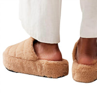 Free People Women's It's A Vibe Platform Slipper in teddy - women's shoe - view 5