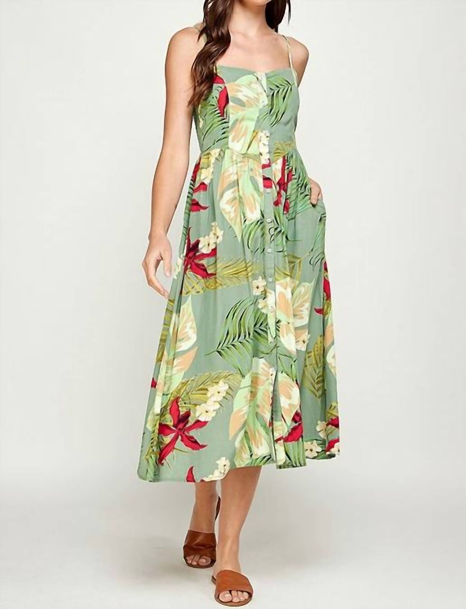 Ellison - Maxi Dress Button Up