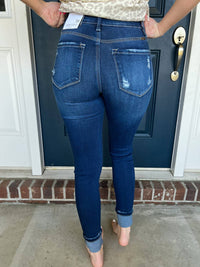 Kancan - Harper Button-up Cuffed Skinny Jeans