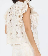 Stellah - Hanna Ruffle Sleeve Top
