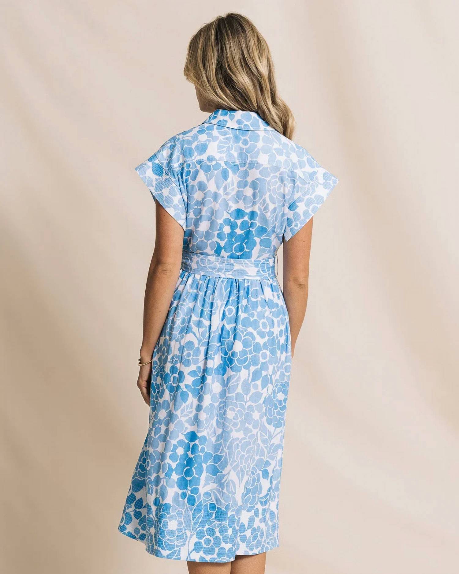 Southern Tide - Tinley Printed Belted Midi Shirtdress