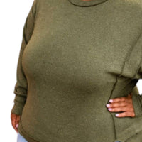 Zenana - Brushed Hacci Sweater - Plus