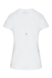 Catherine Gee - Embroidered Cotton T-shirt With Heart