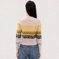 Cinq A Sept - Lace Fair Isle Pullover Sweater