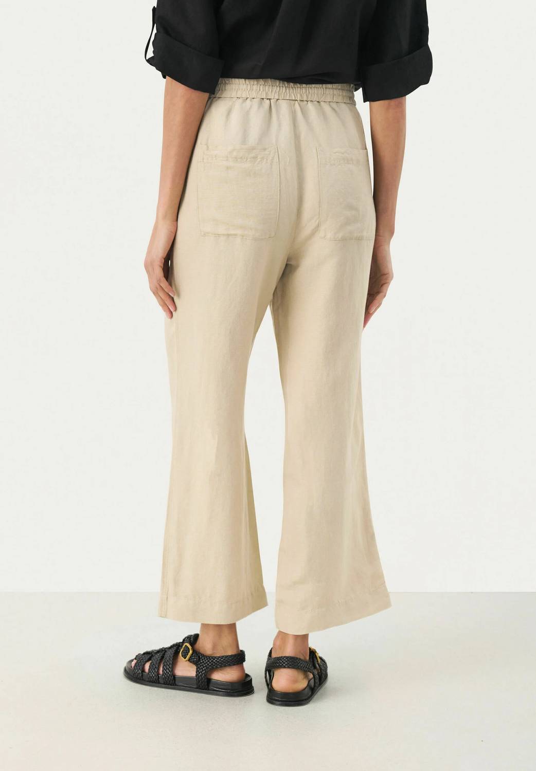 Part Two Eniolas Trousers in white pepper - women's pants - detail view