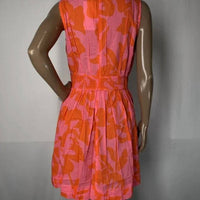Bindu Women's Liv V-neck Mini Dress in pink red - women's dress - alternate view