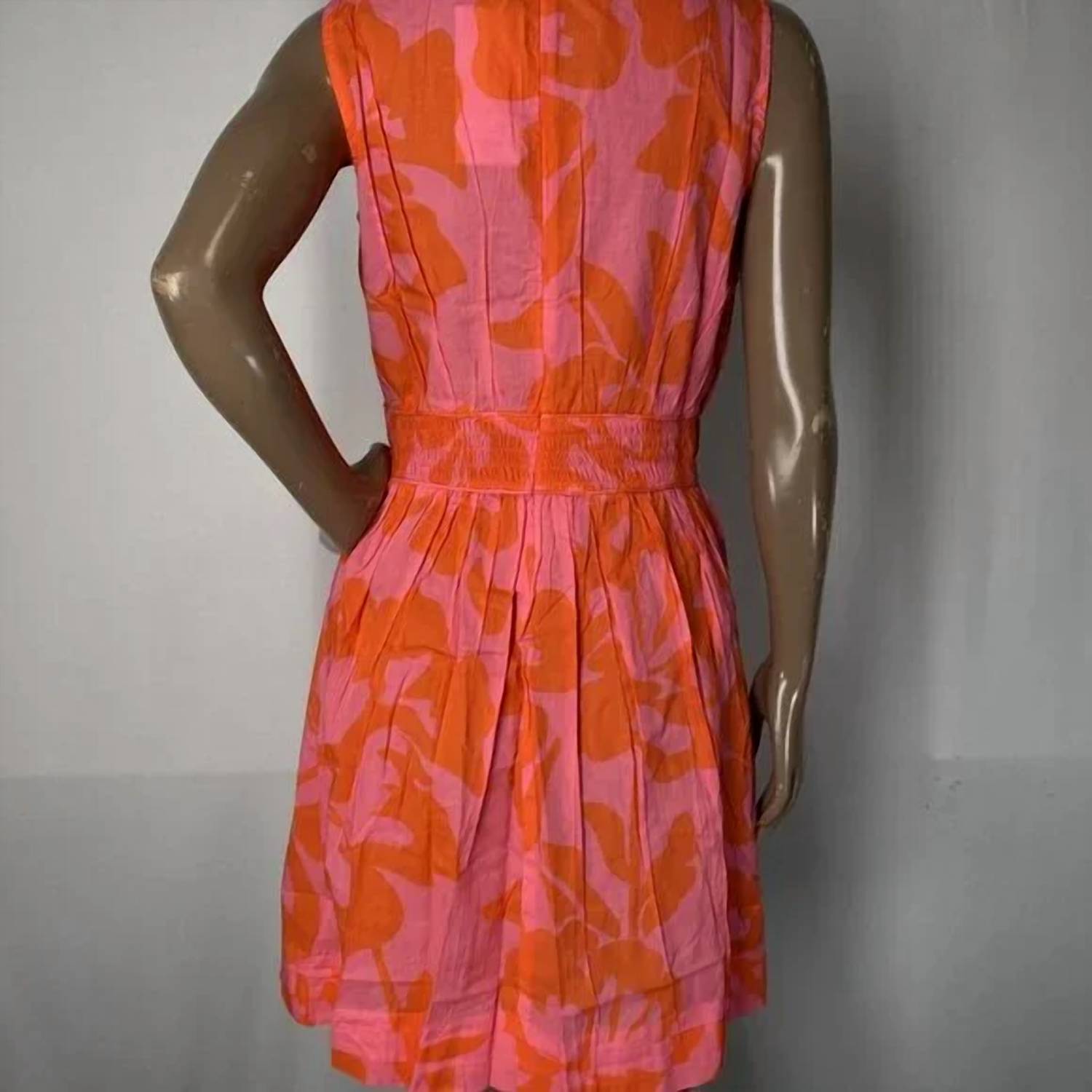 Bindu Women's Liv V-neck Mini Dress in pink red - women's dress - alternate view