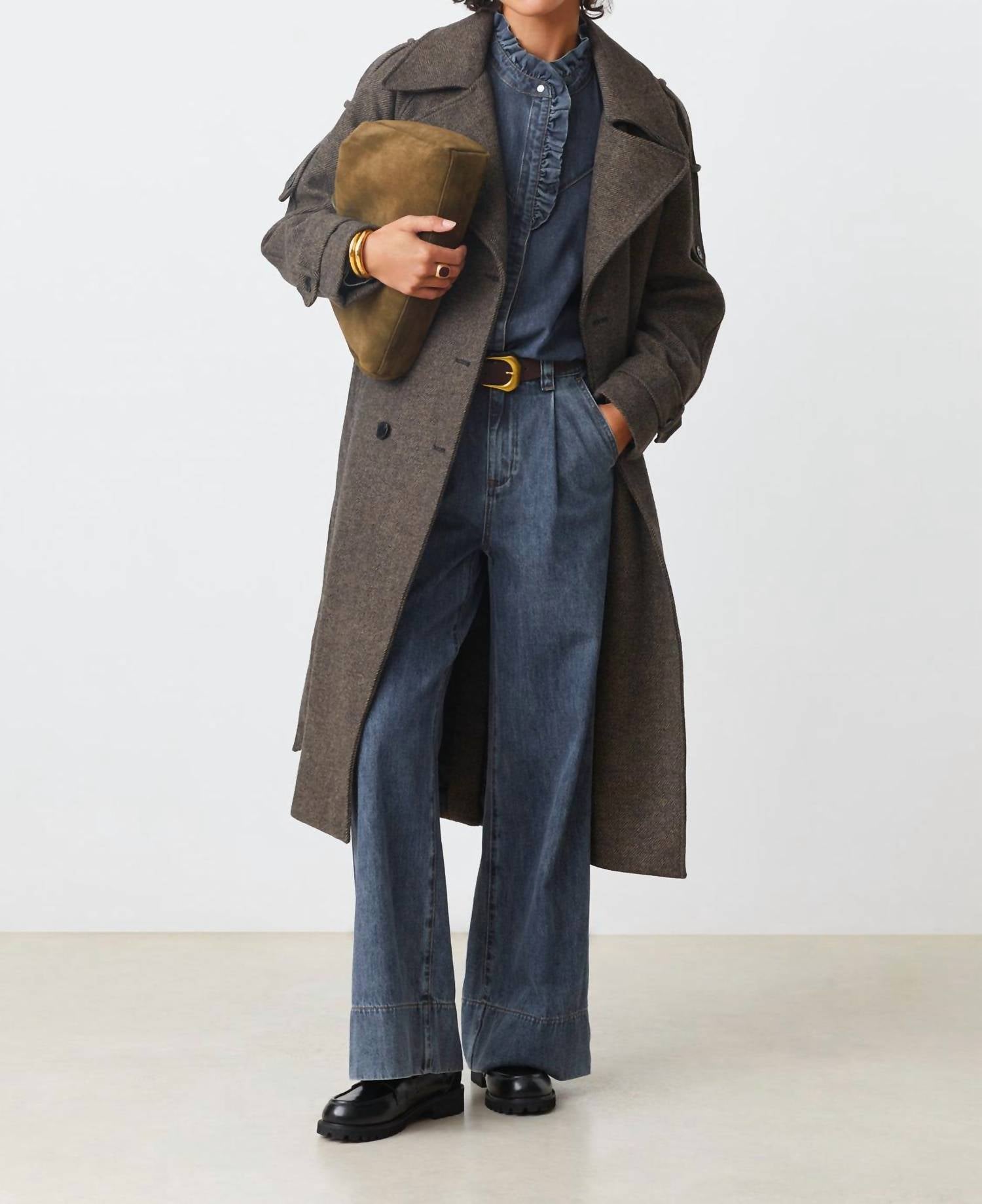 Suncoo - Textured Long Coat